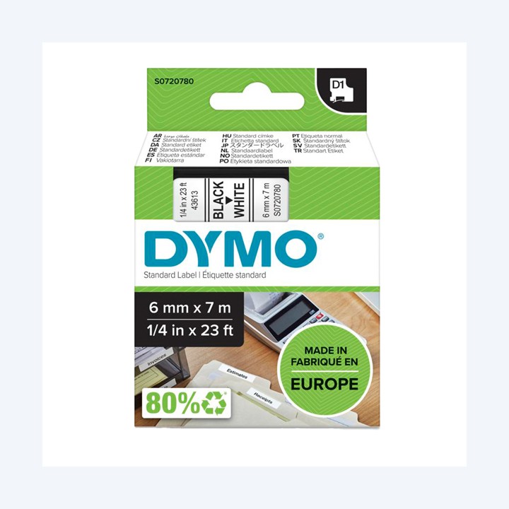 Nastro D1 standard 436130 6 mm x 7 mt — 27843 | Ecotempo