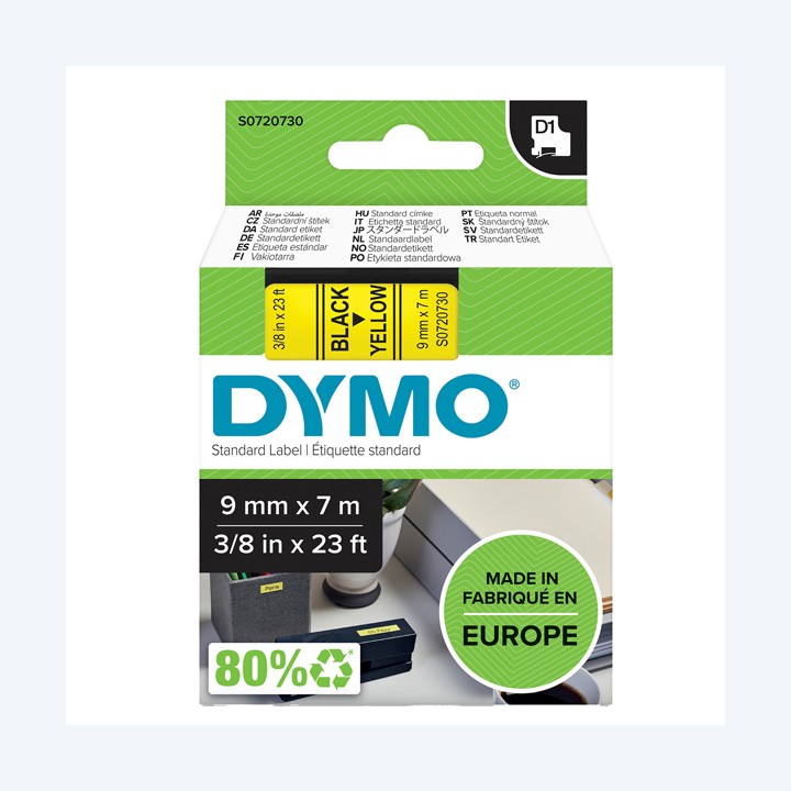 Nastro D1 standard 409180 9 mm x 7 mt — 27851 | Ecotempo