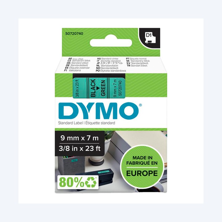 Nastro D1 standard 409190 9 mm x 7 mt — 27853 | Ecotempo