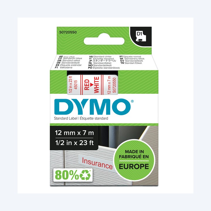 Nastro D1 standard 450150 12 mm x 7 mt — 27863 | Ecotempo