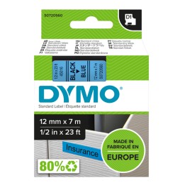 Nastro D1 standard 450160 12 mm x 7 mt PL nero/blu Dymo | Ecotempo