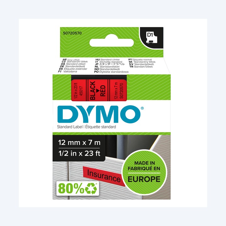 Nastro D1 standard 450170 12 mm x 7 mt — 27868 | Ecotempo