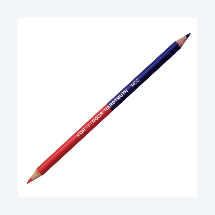 Matita bicolore sottile rosso/blu — 29056 | Ecotempo