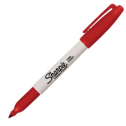 Marcatore permanente punta fine 1 mm rosso Sharpie | Ecotempo
