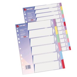 Separatore cartoncino 225 gr 6 tasti — 29179 | Ecotempo