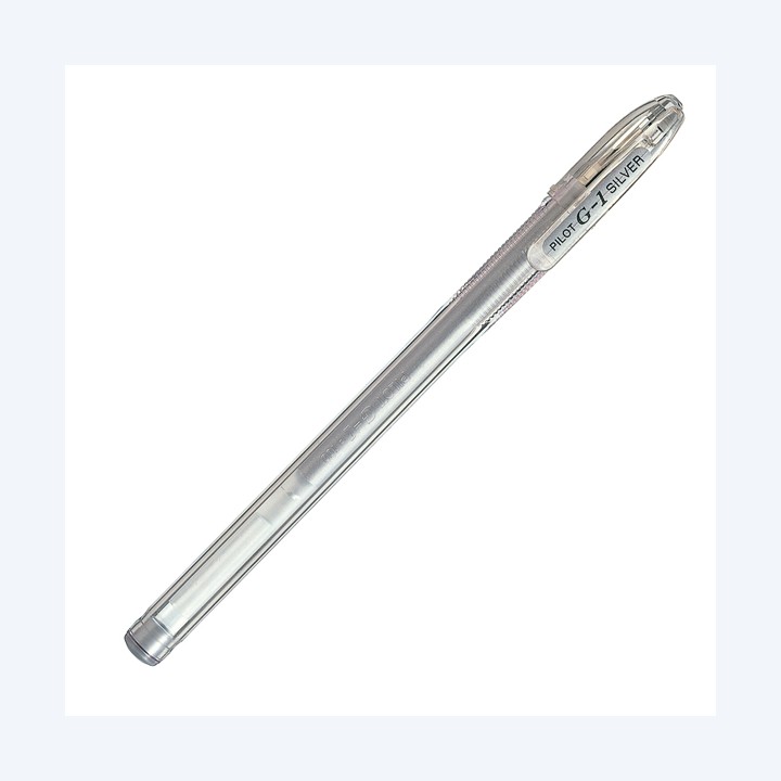 Penna a sfera gel G 1 punta 0.7 mm silver Pilot | Ecotempo