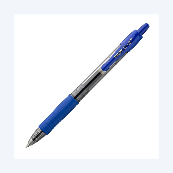 Roller gel a scatto G-2+ punta 0,7mm blu Pilot | Ecotempo