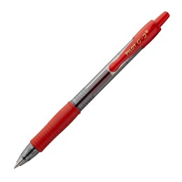 Roller gel a scatto G-2+ punta 0,7mm rosso Pilot | Ecotempo