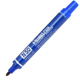 Marcatore permanente N50 punta tonda blu Pentel | Ecotempo
