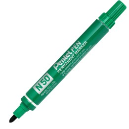 Marcatore permanente N50 punta tonda verde Pentel | Ecotempo