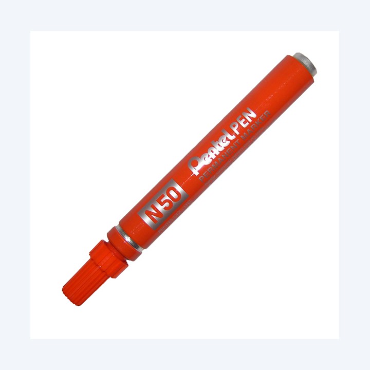 Marcatore permanente N50 punta tonda arancio Pentel | Ecotempo