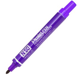 Marcatore permanente N50 punta tonda viola Pentel | Ecotempo