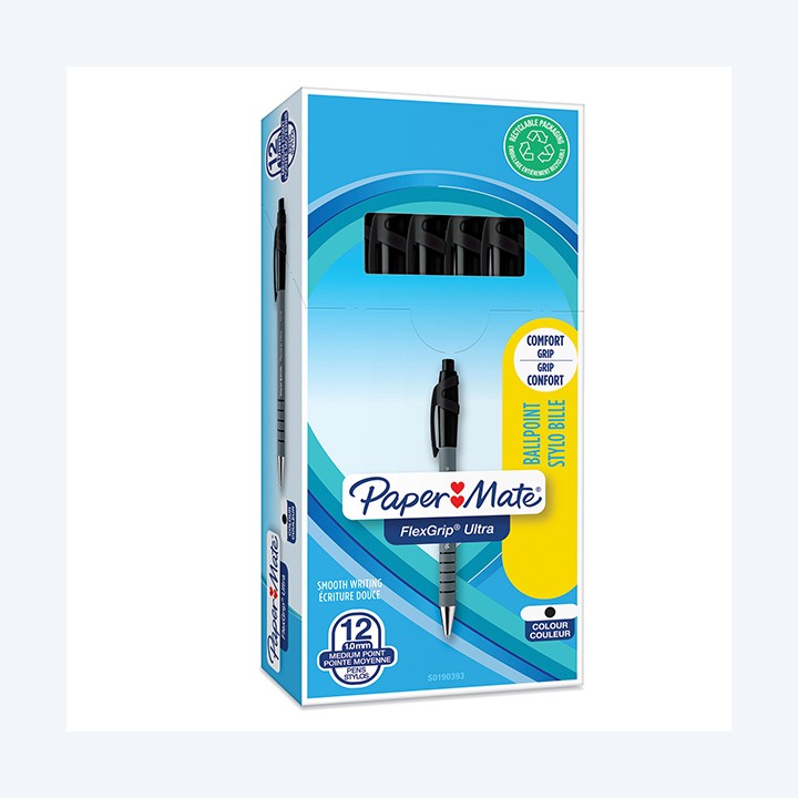 Penna a sfera a scatto Flexgrip Ultra — 30039 | Ecotempo