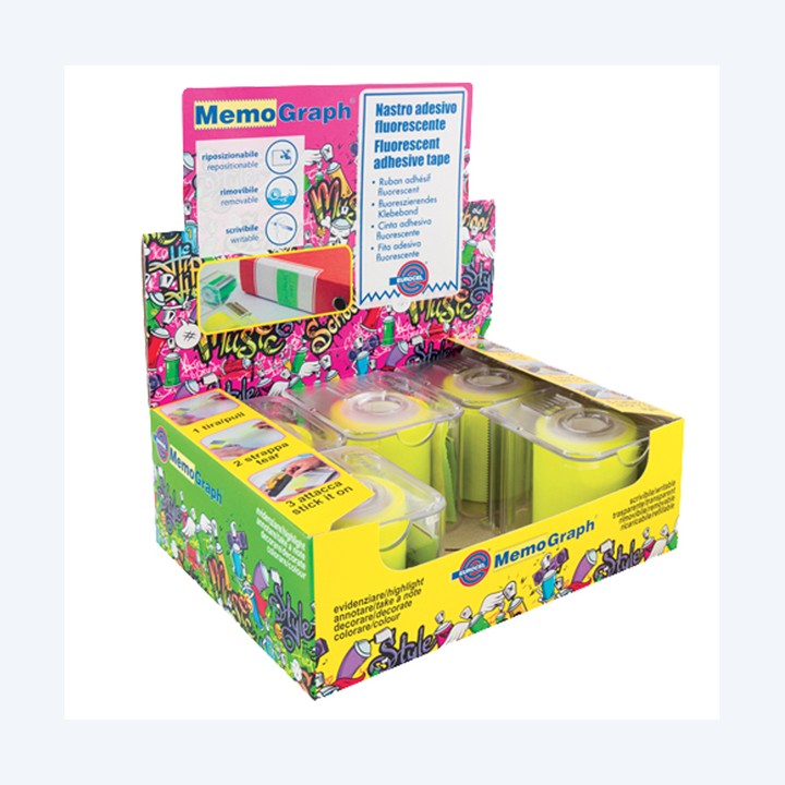 Nastro adesivo con dispenser Memograph — 30833 | Ecotempo