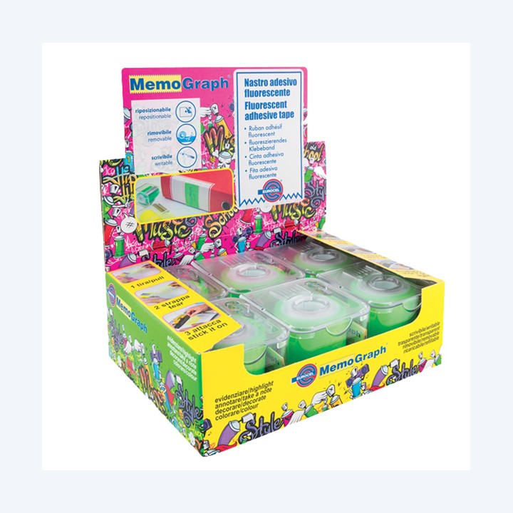 Nastro adesivo con dispenser Memograph — 30834 | Ecotempo