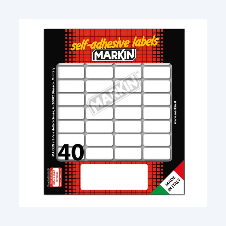 Etichette adesive in carta permanenti — 31086 | Ecotempo