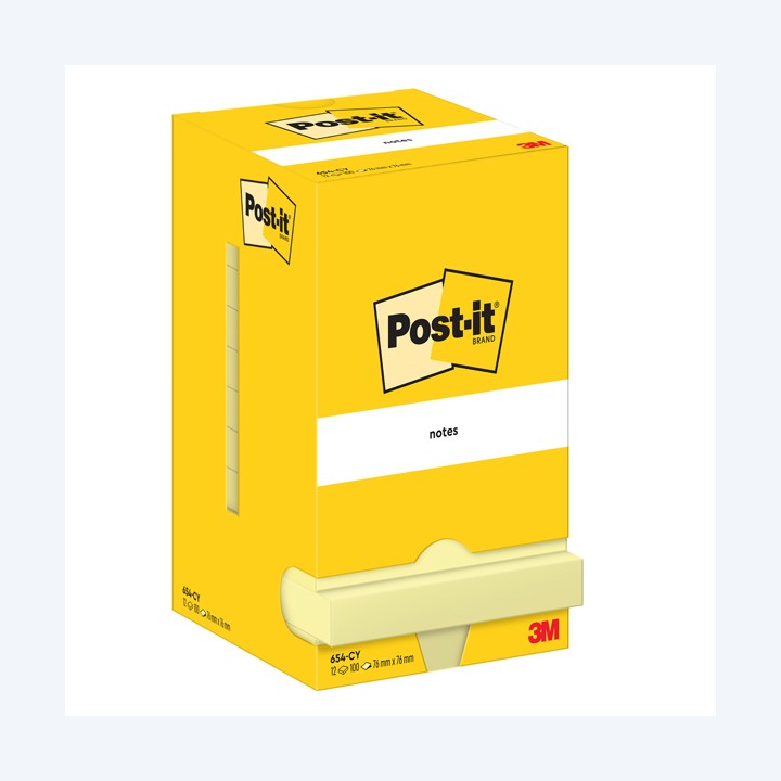 Blocco foglietti 654 76 x 76 mm giallo — 32022 | Ecotempo
