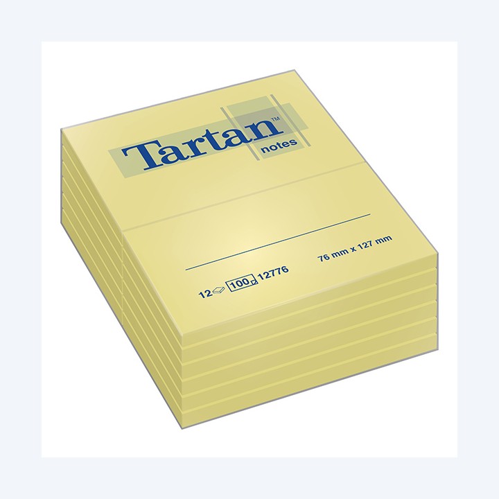 Blocco foglietti giallo pastello 76 x — 32040 | Ecotempo