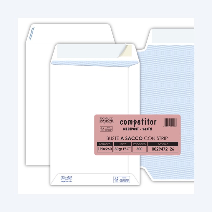 Busta a sacco Competitor FSC strip — 32082 | Ecotempo