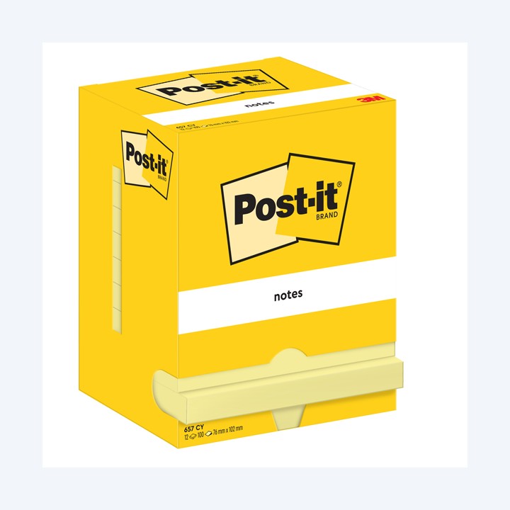 Blocco foglietti 657 76 x 102 mm giallo — 32160 | Ecotempo