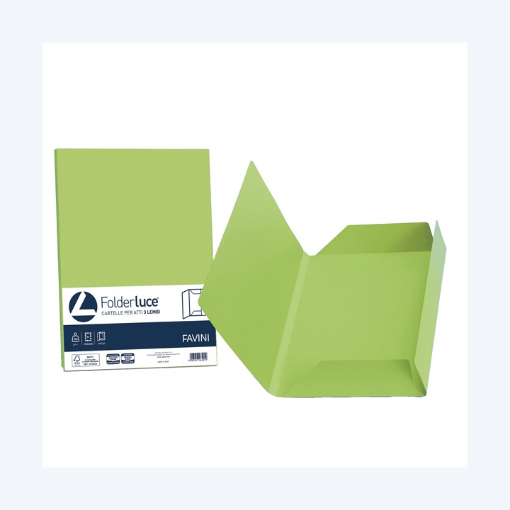 Cartellina 3 lembi Luce 200 gr A4 — 32667 | Ecotempo
