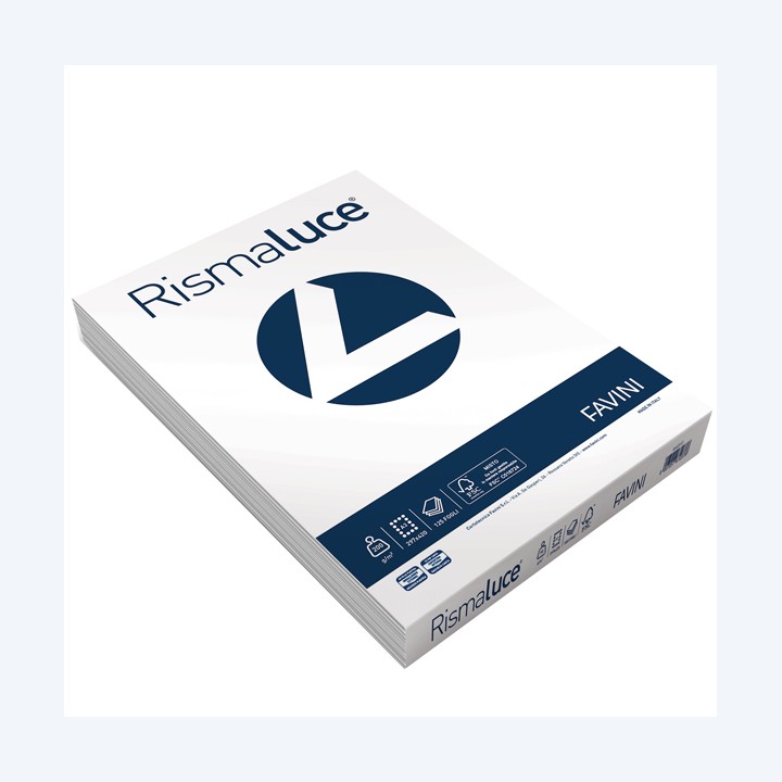 Carta Rismaluce A3 200 gr bianco Favini conf. 125 fogli | Ecotempo