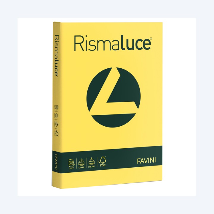 Carta Rismaluce A4 140 gr giallo sole — 32735 | Ecotempo