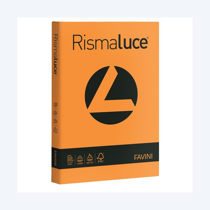 Carta Rismaluce A4 140 gr arancio 56 — 32737 | Ecotempo