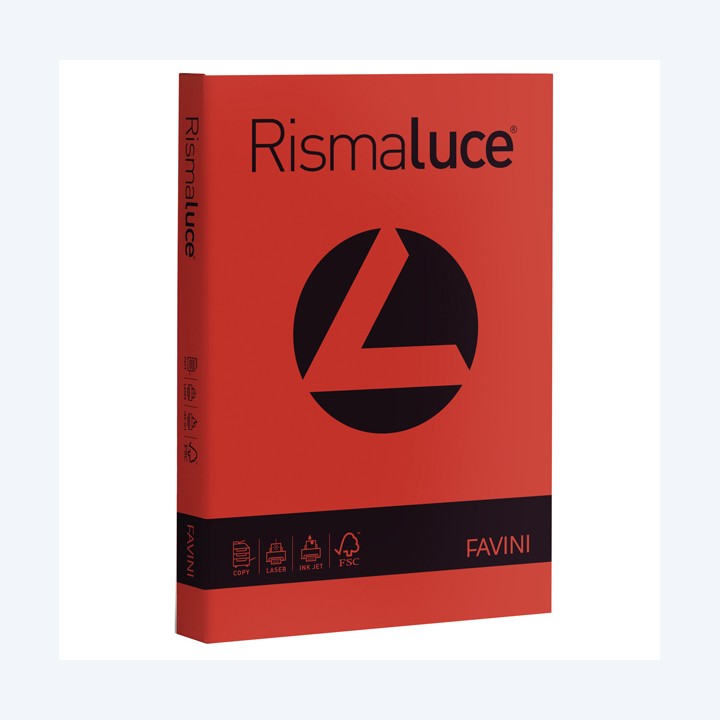Carta Rismaluce A4 140 gr rosso — 32738 | Ecotempo