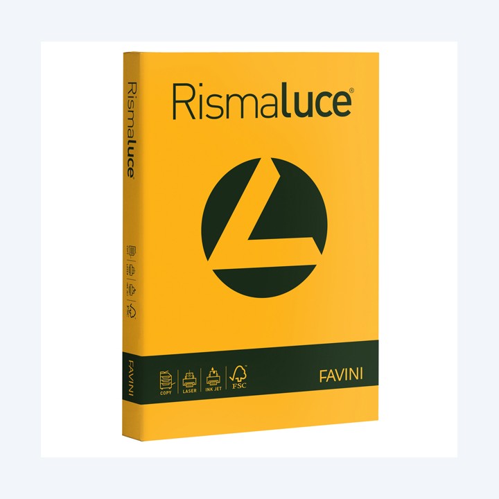 Carta Rismaluce A4 200 gr giallo oro 52 — 32770 | Ecotempo