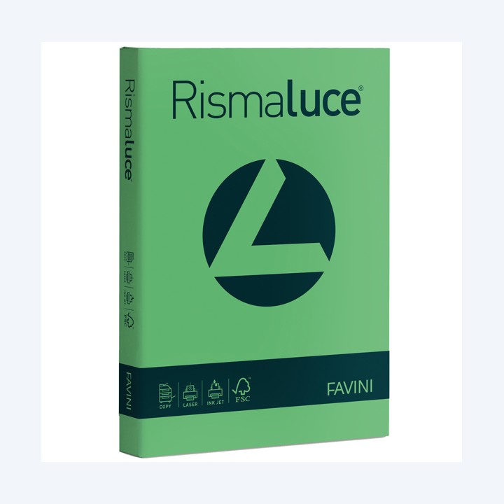 Carta Rismaluce A4 200 gr verde 60 — 32775 | Ecotempo