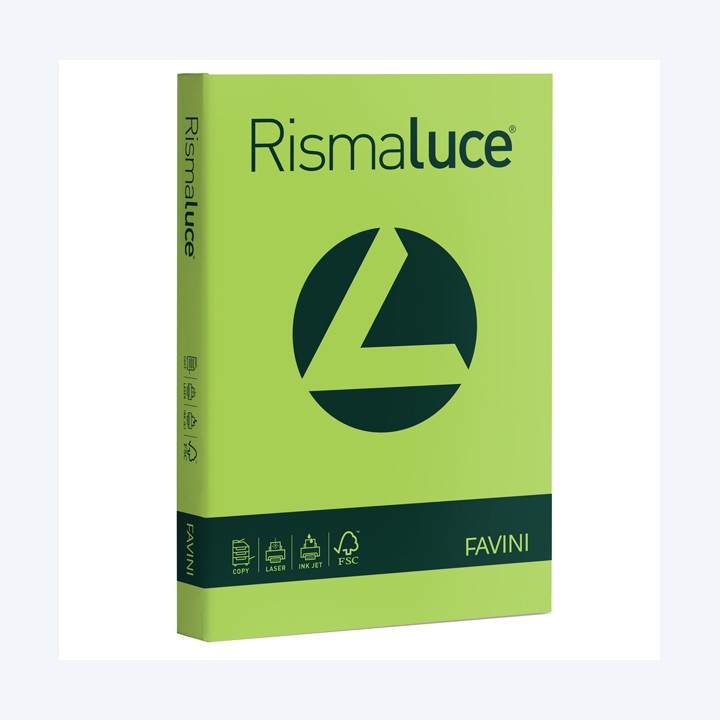 Carta Rismaluce A4 200 gr verde — 32776 | Ecotempo
