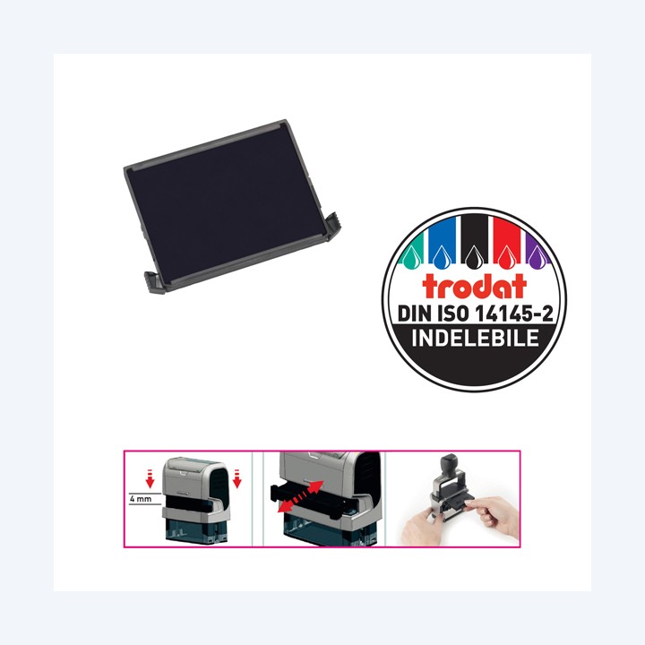 Tampone di ricambio Trodat Printy 6/4927 nero Trodat | Ecotempo