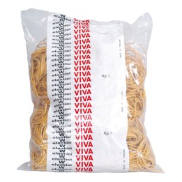 Elastici ad anello diametro 5 cm 1 kg gomma giallo Viva | Ecotempo
