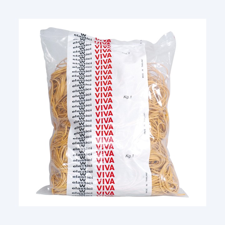 Elastici ad anello diametro 5 cm 1 kg gomma giallo Viva | Ecotempo