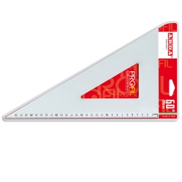 Squadra linea Profil alluminio 60gradi 30cm Arda | Ecotempo