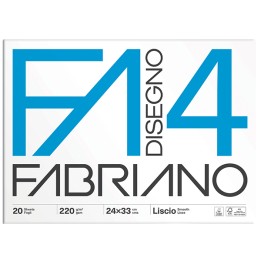 Album F4 24 x 33 cm 20 fogli 220 gr liscio Fabriano | Ecotempo