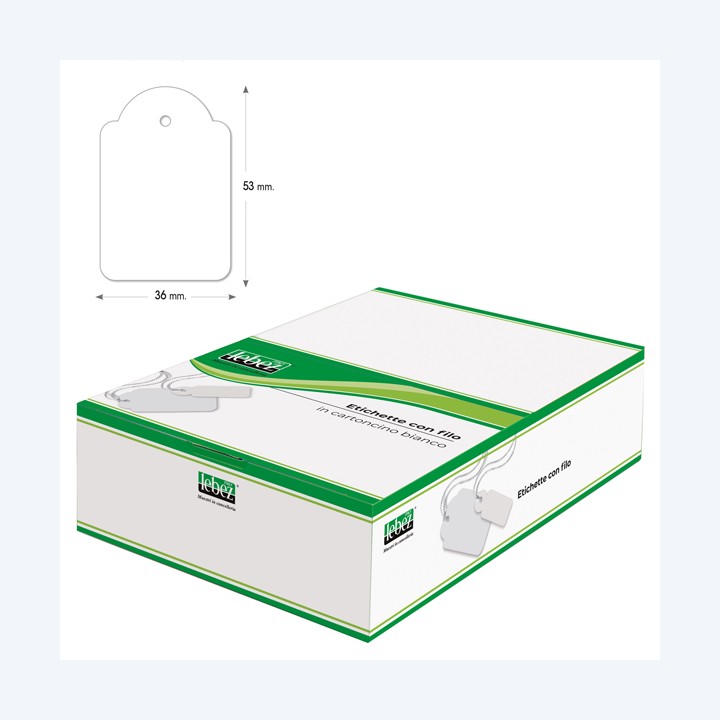 Etichette con filo A392 36 x 53 mm — 35226 | Ecotempo