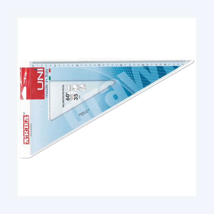 Squadra Uni 60gradi 35cm Arda | Ecotempo