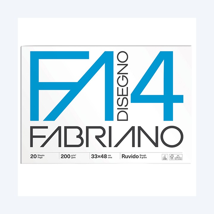 Album F4 33 x 48 cm 200 gr 20 fogli ruvido Fabriano | Ecotempo