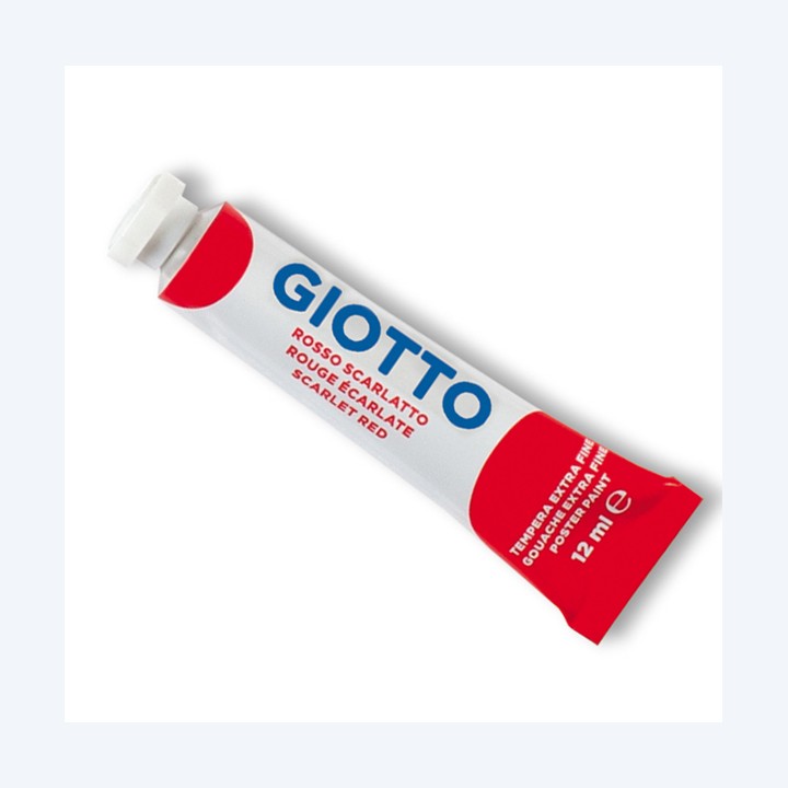Tempera Tubo 4 12ml rosso scarlatto Giotto | Ecotempo