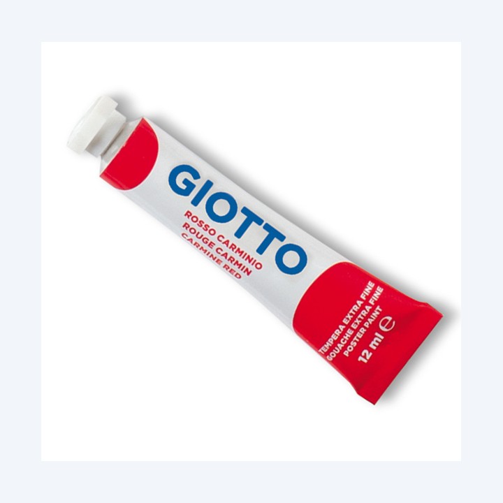 Tempera Tubo 4 12ml rosso carminio Giotto | Ecotempo
