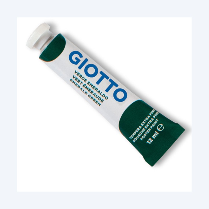 Tempera Tubo 4 12ml verde smeraldo Giotto | Ecotempo