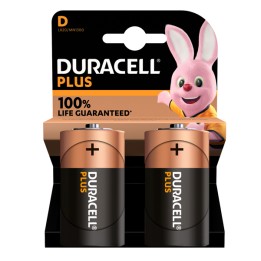 Pila torcia D LR20 MN1300 Plus Duracell blister 2 pezzi | Ecotempo