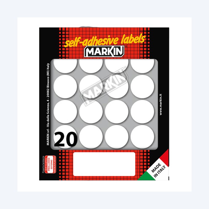 Etichette adesive tonde in carta — 36375 | Ecotempo