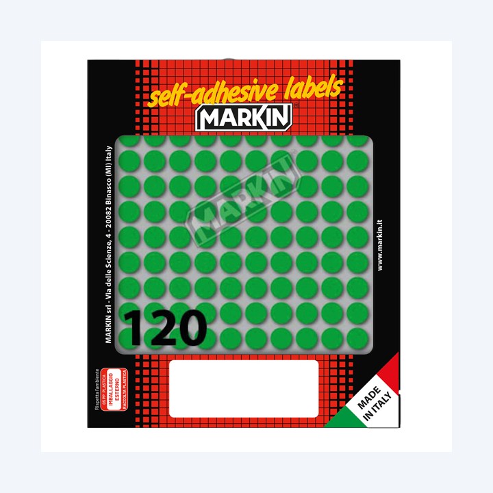 Etichette adesive tonde in carta — 36378 | Ecotempo