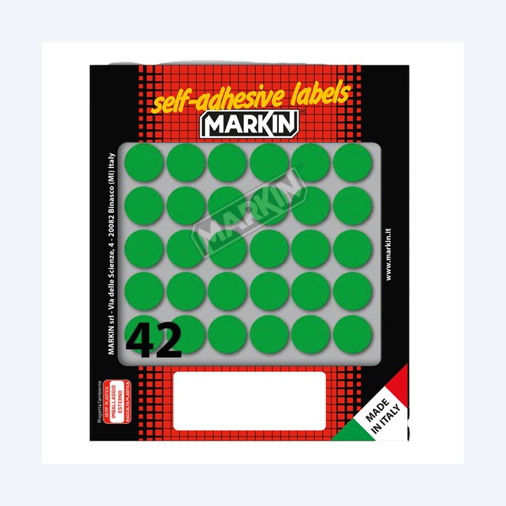 Etichette adesive tonde in carta — 36382 | Ecotempo