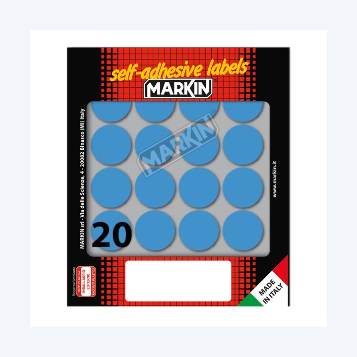 Etichette adesive tonde in carta — 36387 | Ecotempo