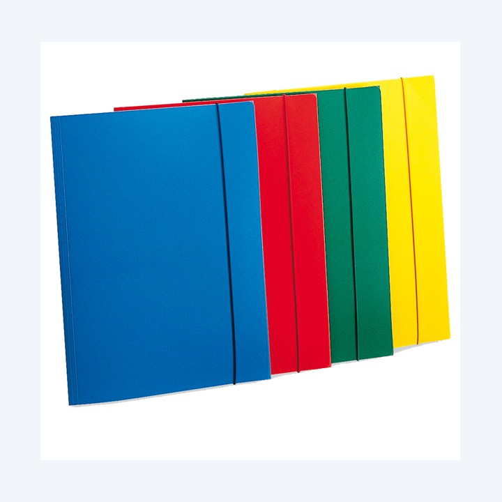 Cartella 3 lembi con elastico A4 PP azzurro Fellowes | Ecotempo