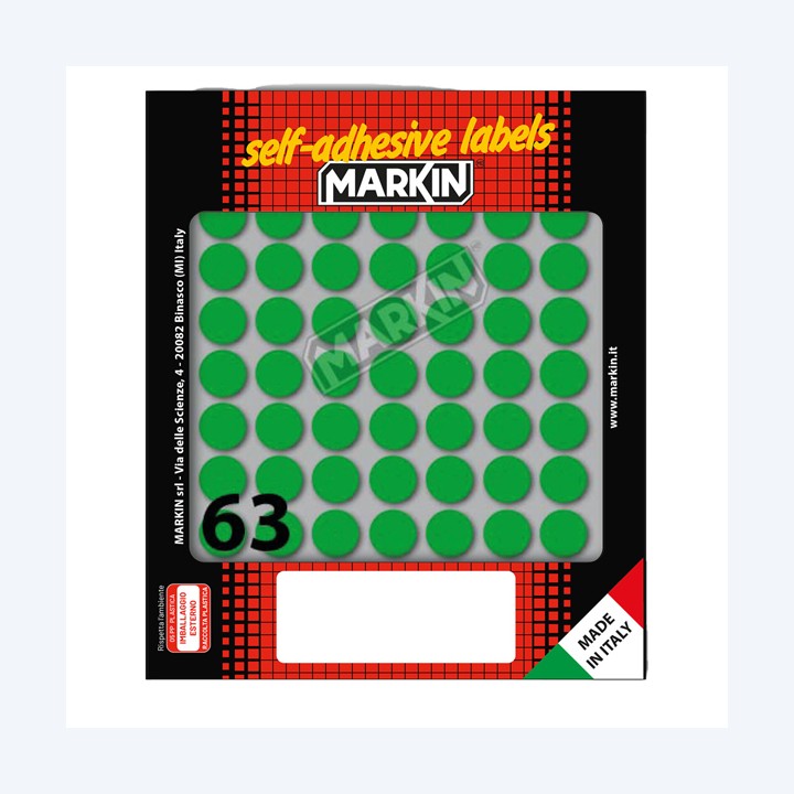 Etichette adesive tonde in carta — 36610 | Ecotempo